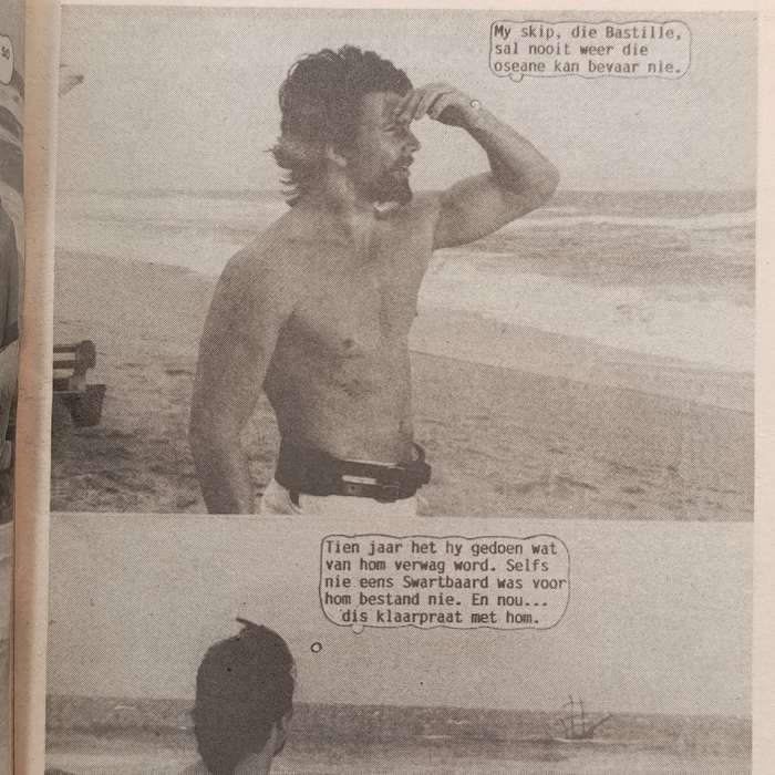 Die Wit Tier no 191 Afrikaans photo comic book - Tier with a beard - stain at top
