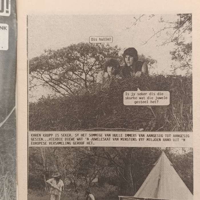 Die Wit Tier no 182 Afrikaans photo comic book