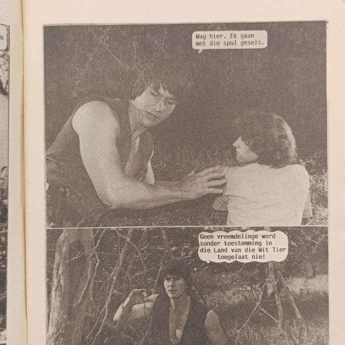 Die Wit Tier no 182 Afrikaans photo comic book