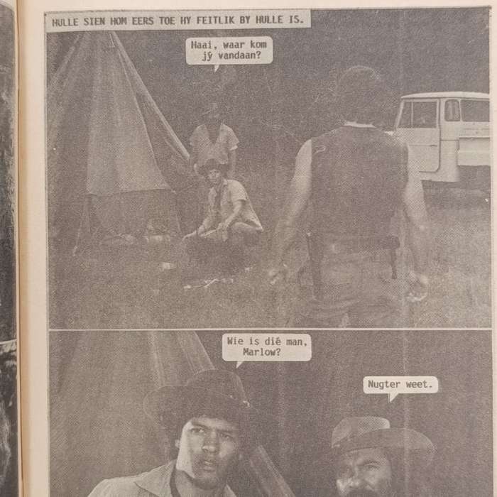 Die Wit Tier no 182 Afrikaans photo comic book