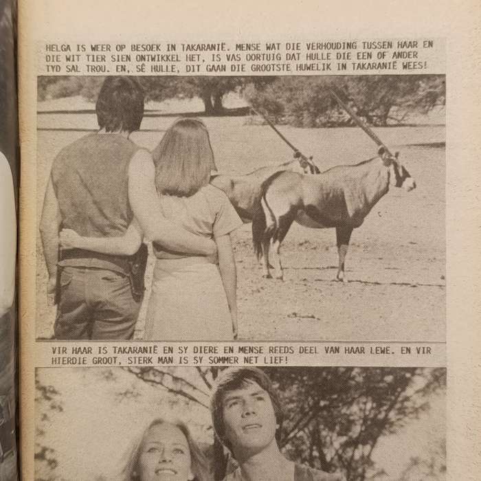 Die Wit Tier no 157 Afrikaans photo comic book