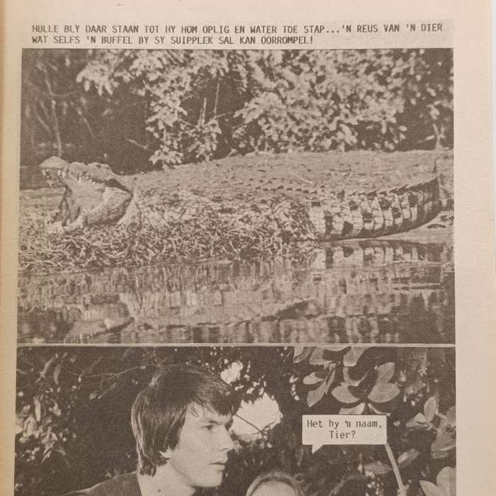 Die Wit Tier no 157 Afrikaans photo comic book