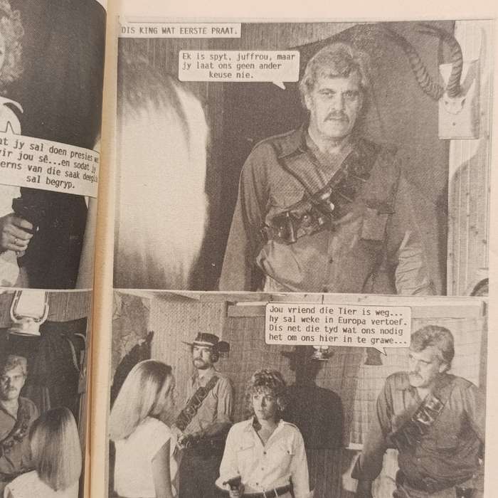 Die Wit Tier no 176 price overprinted Afrikaans photo comic book