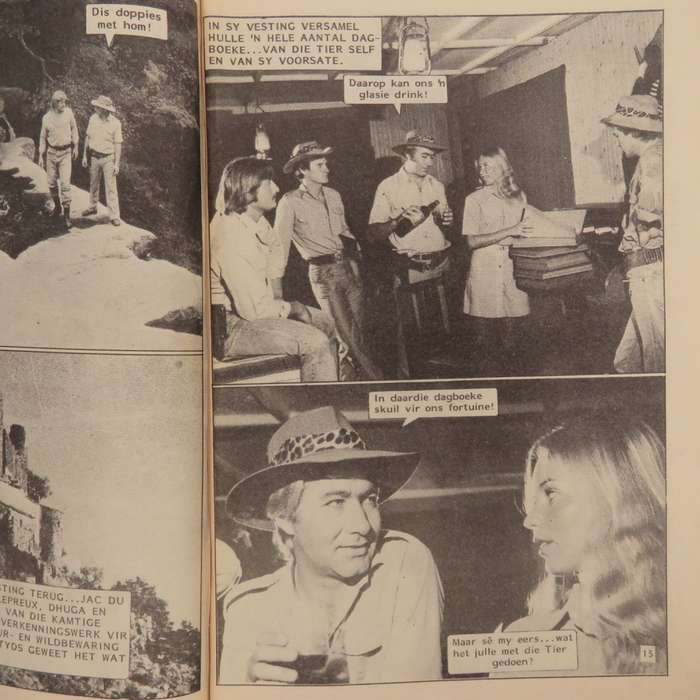 Die wit tier no 77 Afrikaans photo comic book