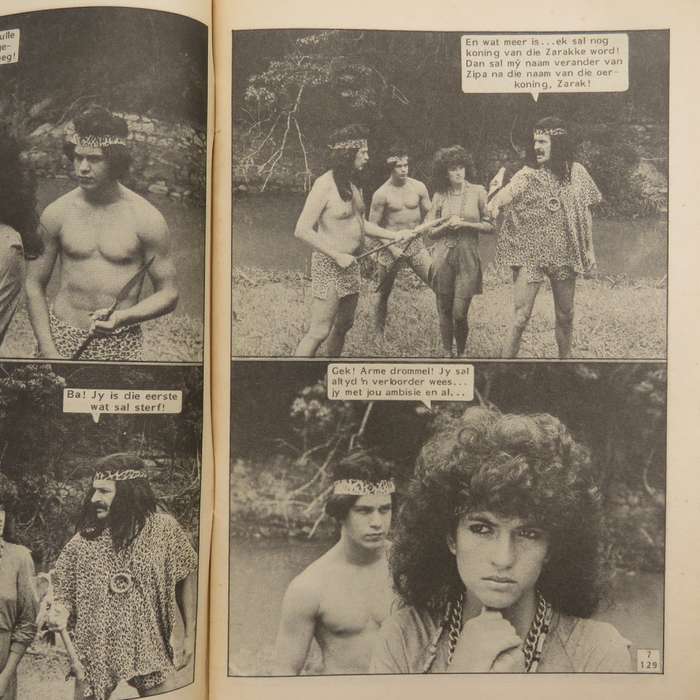 Die Wit Tier no 129 Afrikaans photo comic book