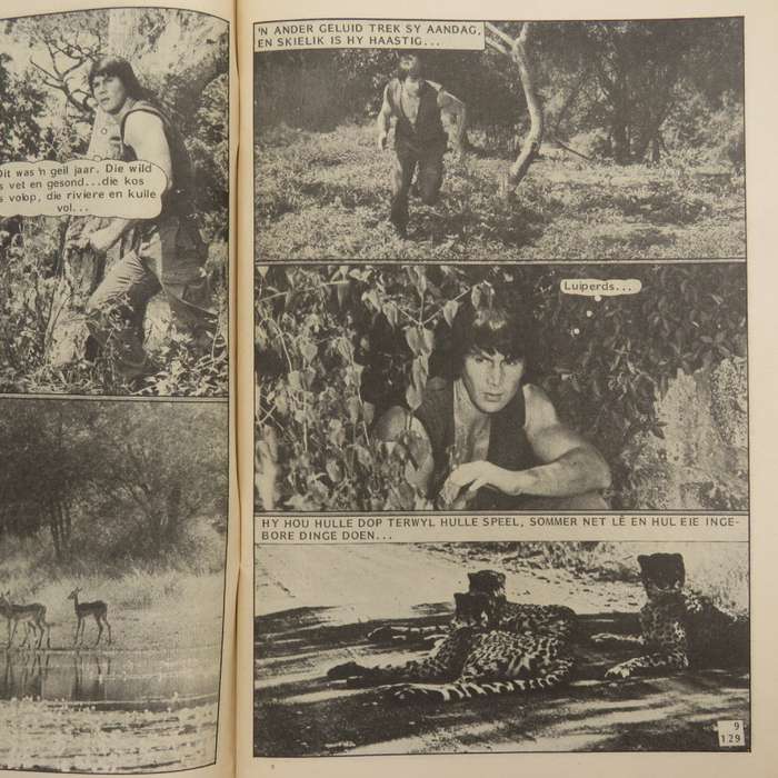 Die Wit Tier no 129 Afrikaans photo comic book
