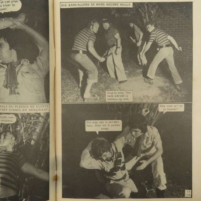 Die Swart Luiperd no 134 Afrikaans photo comic book