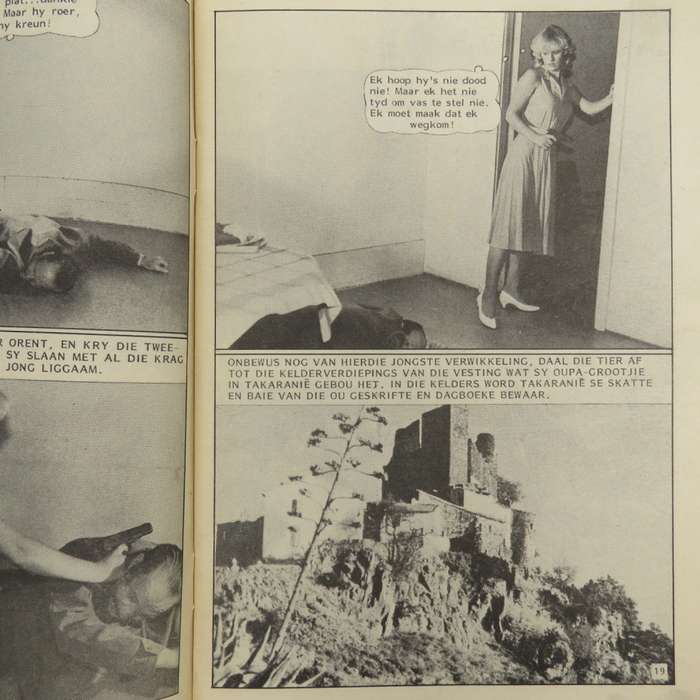 Die Wit Tier no 99 Afrikaans photo comic book