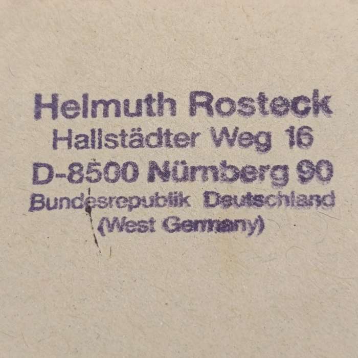 Postal cover posted from Nurnberg, Germany to Koes, South West Africa 28 - May 1990