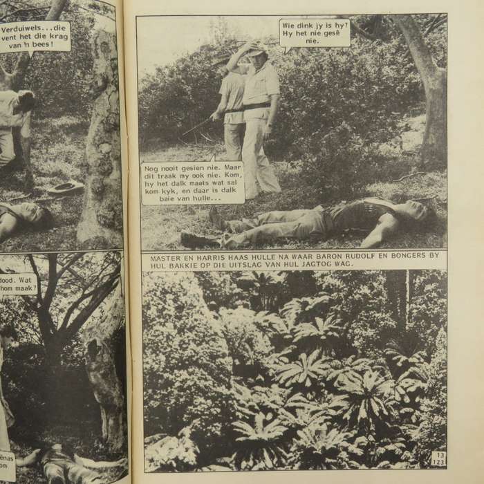 Die Wit Tier no 123 Afrikaans photo comic book