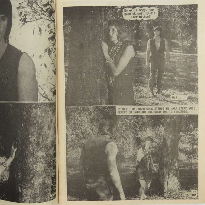 Die Wit Tier no 181 Afrikaans photo comic book