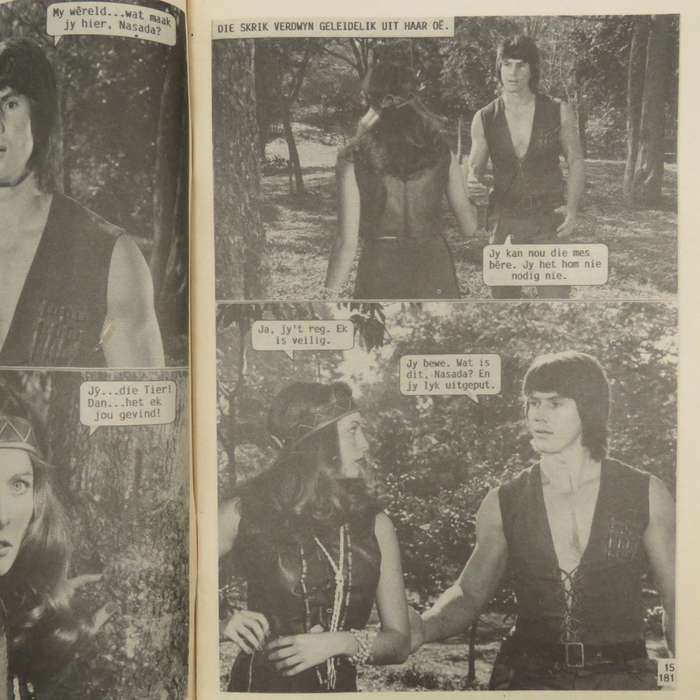 Die Wit Tier no 181 Afrikaans photo comic book