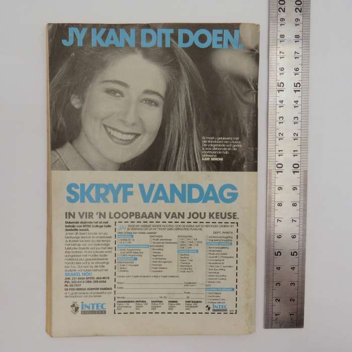 Die Wit Tier no 181 Afrikaans photo comic book