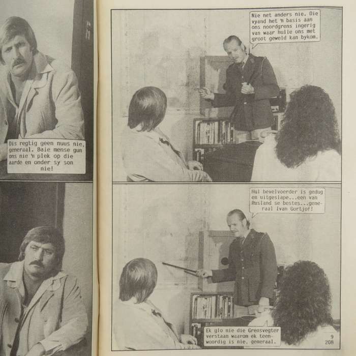 Rocco de Wet Grensvegter no 208 Afrikaans photo comic book