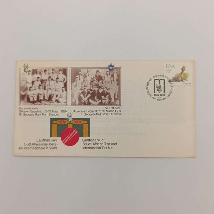 Cricket First Day cover 1989 Test Cricket Centenary