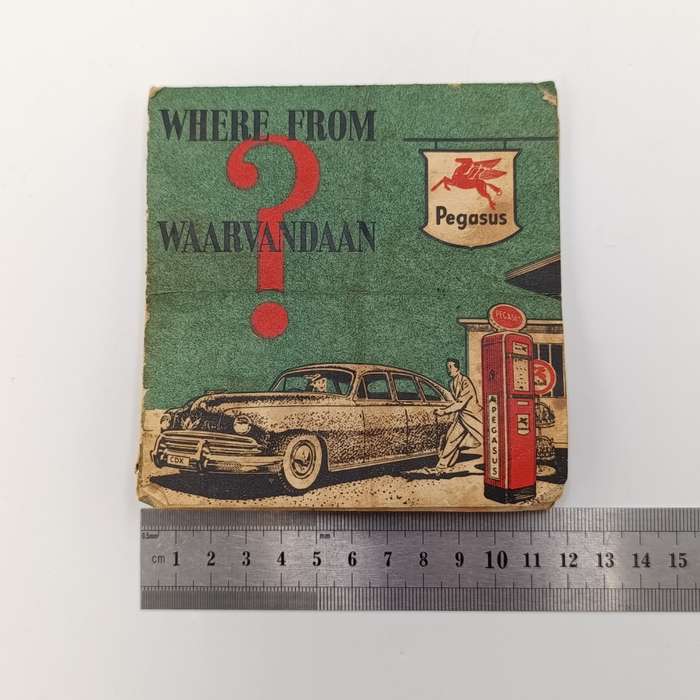 Vintage Pegasus `Where from/Waarvandaan?` South African car registration letters booklet