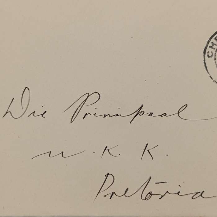 Union of South Africa preprinted Postal cover from Christiana South Africa to Pretoria South Africa
