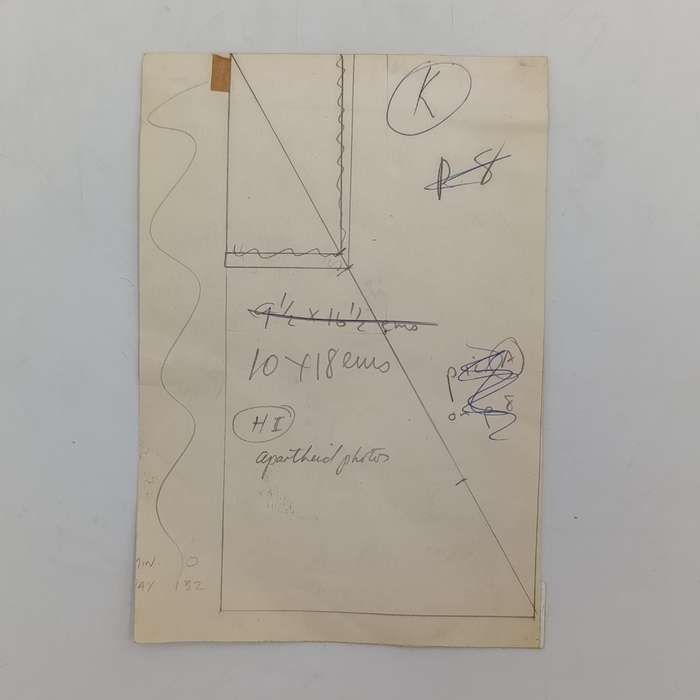 Vintage original The Argus apartheid photo 205mmx140mm setting marks at back