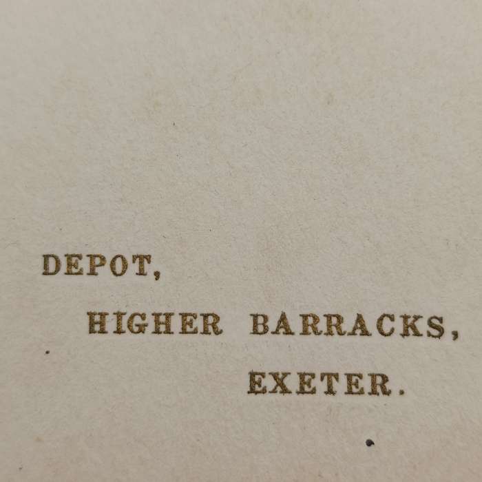 WW2 The Royal Devonshire Regiment depot Higher Barracks Exeter Greetings card