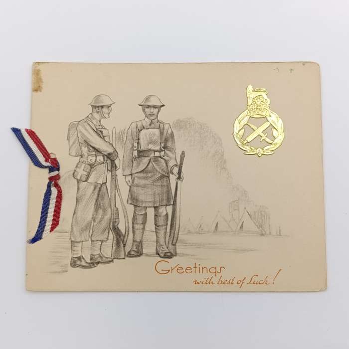 WW2 The British Army Greetings card