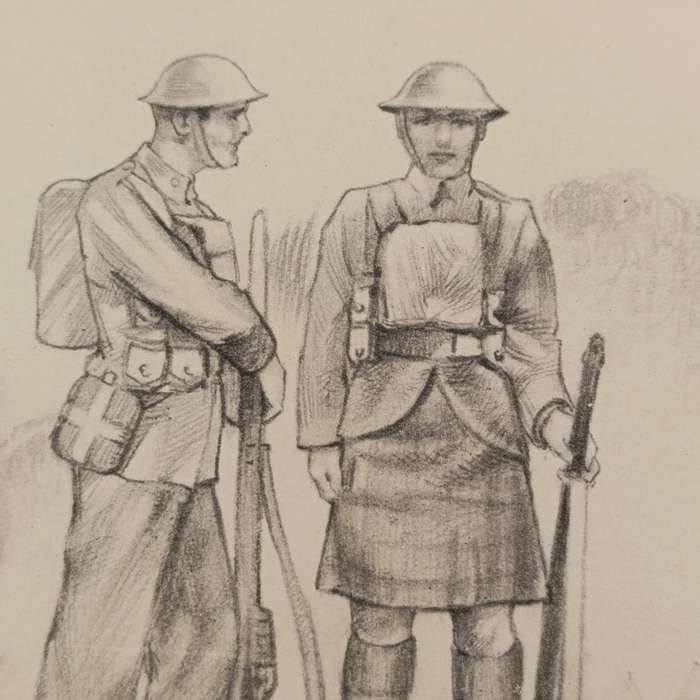 WW2 The British Army Greetings card