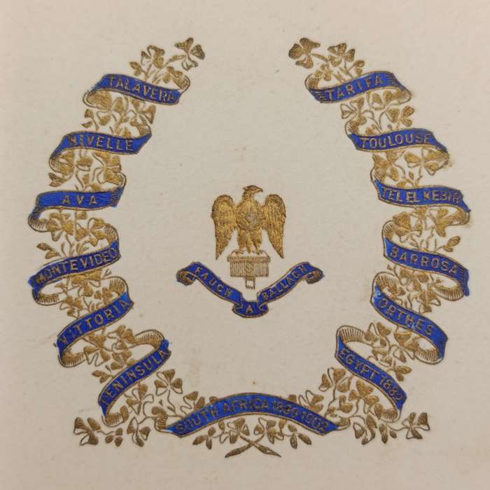 WW1 The Royal Irish Fusiliers Christmas Greetings card