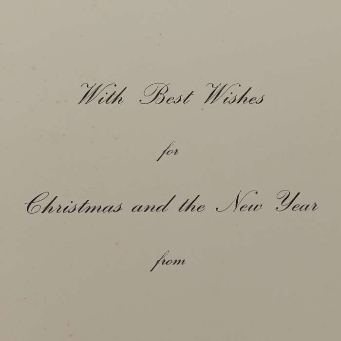 WW2 Royal Air Force Headquarters Fighter command Christmas greetings card