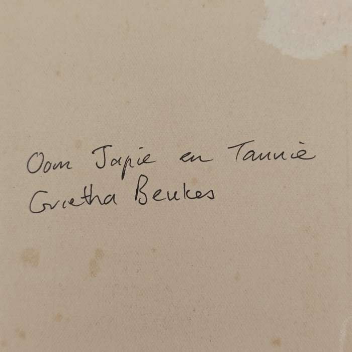 Antique Wedding photo of oom Japie en Tannie Grietha Beukes