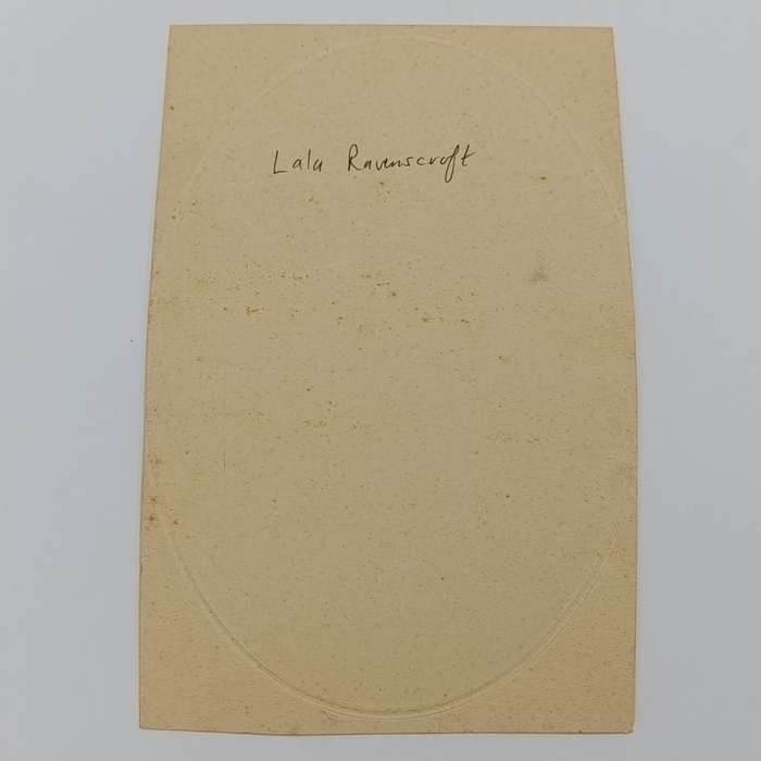 Antique photo inscribed Lala Ravenscroft - Western Cape area