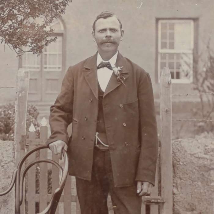 Antique photo of Oom Willem Groenewald - taken in Cape Town