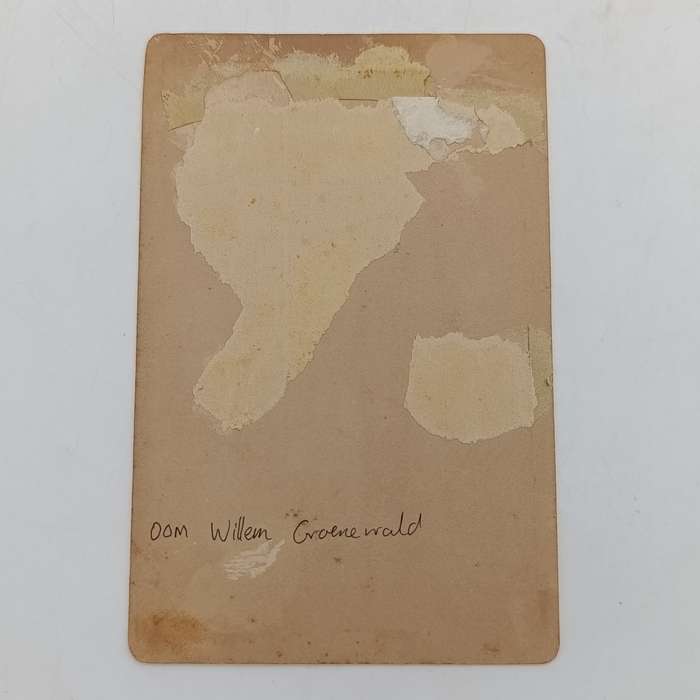 Antique photo of Oom Willem Groenewald - taken in Cape Town