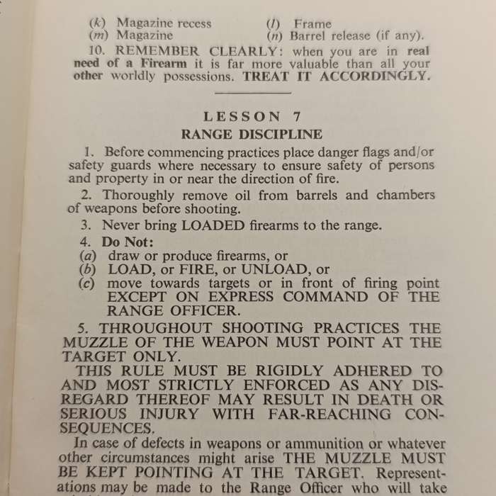 The Possession, Use, Care and Safe Custody of Firearms by Col. J.A Noppe