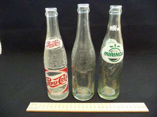 Pepi-Cola x 2 & Mirinda x 1 Glass Bottles 300ml