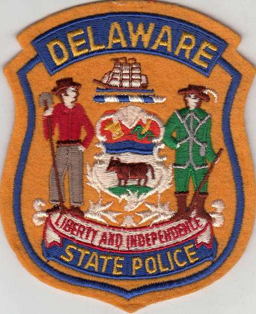 USA Law Enforcement Badge - Delaware State Police @@@ Crazy R1 Start