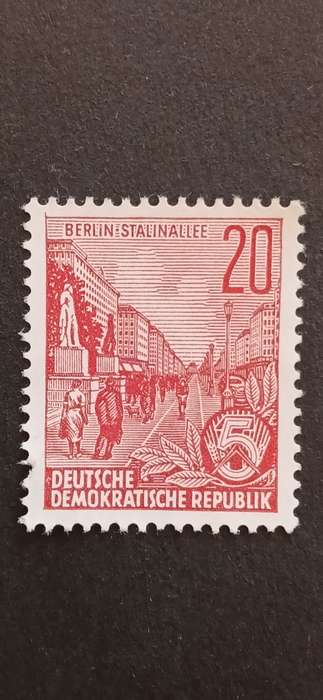 DDR 1955 DEFINITIVES-5 YEAR PLAN NEW COLORS