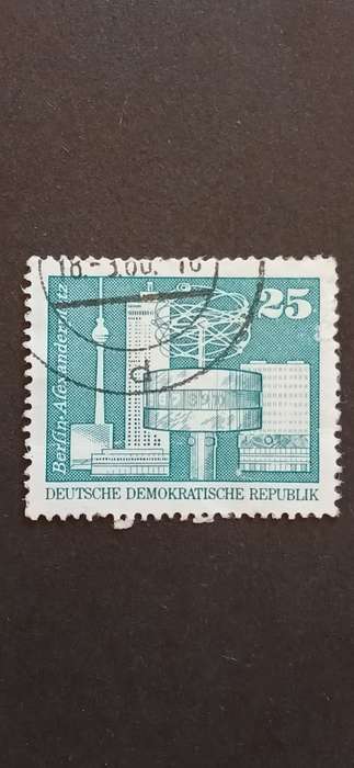 DDR 1973 BERLIN BUILDINGS FISHERMAN`S ISLAND & WORLD CLOCK ALEXANDER SQUARE