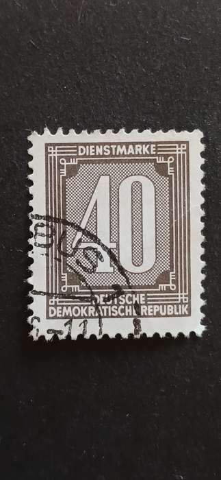 DDR 1956 DIGITS-OFFICIAL STAMPS FOR ADMINISTRATION POSTS