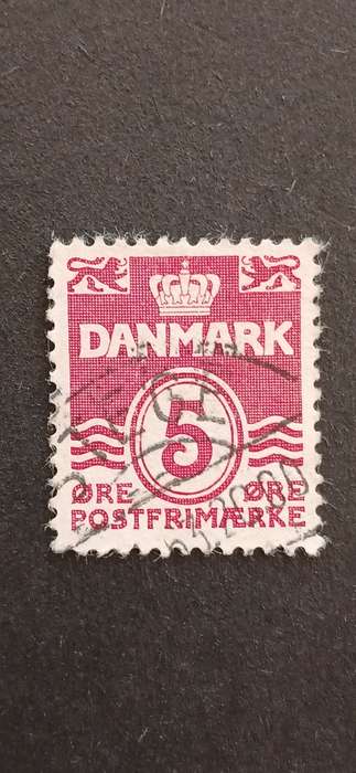 DENMARK 1938 WAVY LINES STEELPRINTING