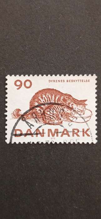 DENMARK 1975 CATS 100TH ANNIV OF THE DANISH SOCIETY OF CRUELTY TO ANIMALS
