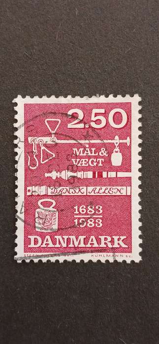 DENMARK 1983 300TH ANNIV OF WEIGHTS AND MCASURRES ORDINANCE