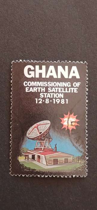 GHANA 1981 COMMISSIONING OF EARTH SATELLITE STATION
