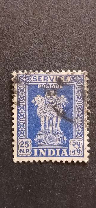 INDIA 1957 SERVICE STAMPS CAPITAL OF ASOKA PILLAR