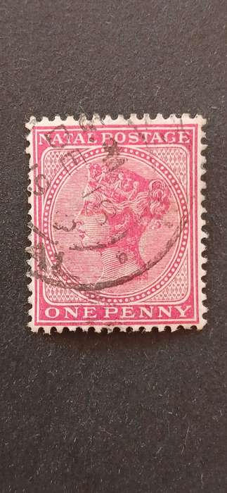 NATAL 1874-78 QUEEN VICTORIA INSCRIPTION `NATAL POSTAGE`
