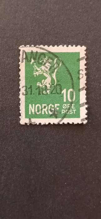 NORWAY 1926 NEW LION- TYPE NO LINE BETWEEN QRE AND POST
