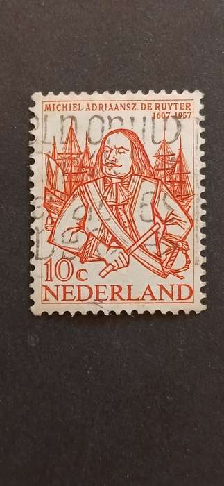 NETHERLANDS 1957 350TH ANNIV OF THE BIRTH OF RUYTER