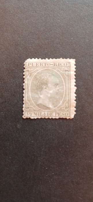 PUERTO RICO 1891 KING ALFONSO XII OF SPAIN