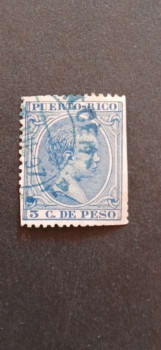 PUERTO RICO 1895-97 KING ALFONSO XII OF SPAIN