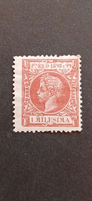 PUERTO RICO 1898 KING ALFONSO XII OF SPAIN