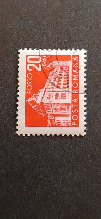 ROMANIA 1967 POSTAGE DUE STAMPS- NATIONAL POST & TELECOMMUNICATIONS(WATERMARKED)