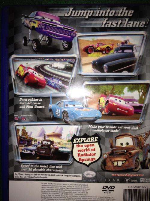 Disney Pixar Cars - Playstation 2 (PS2)